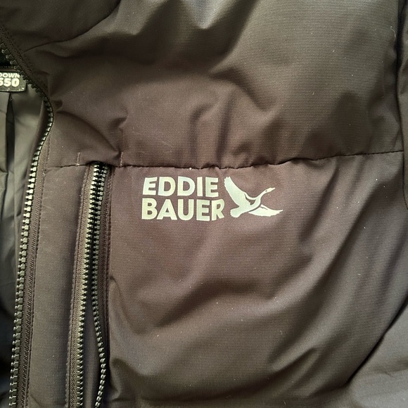 Eddie Bauer Men's Dark Gray Puffer Jacket - Picture 4 of 6